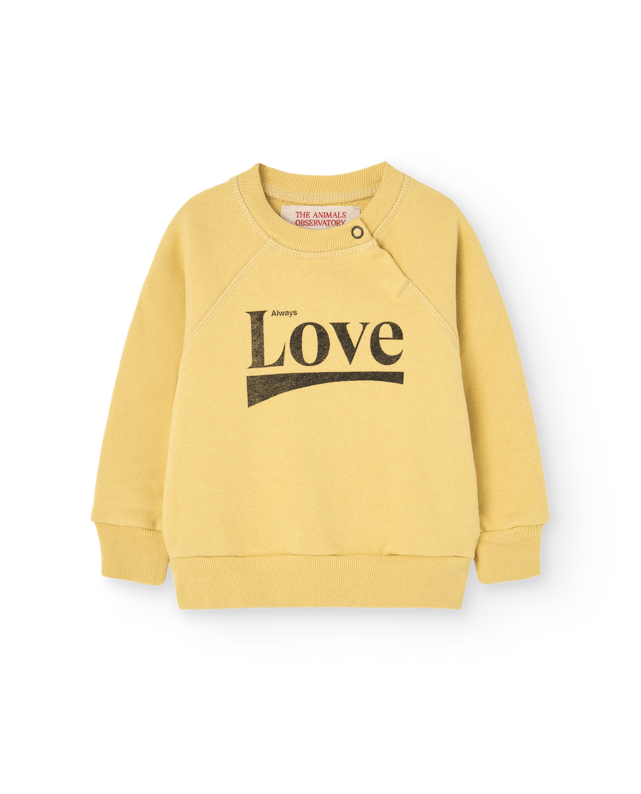 [The Animals Observatory]   JACKAL BABY SWEATSHIRT Yellow