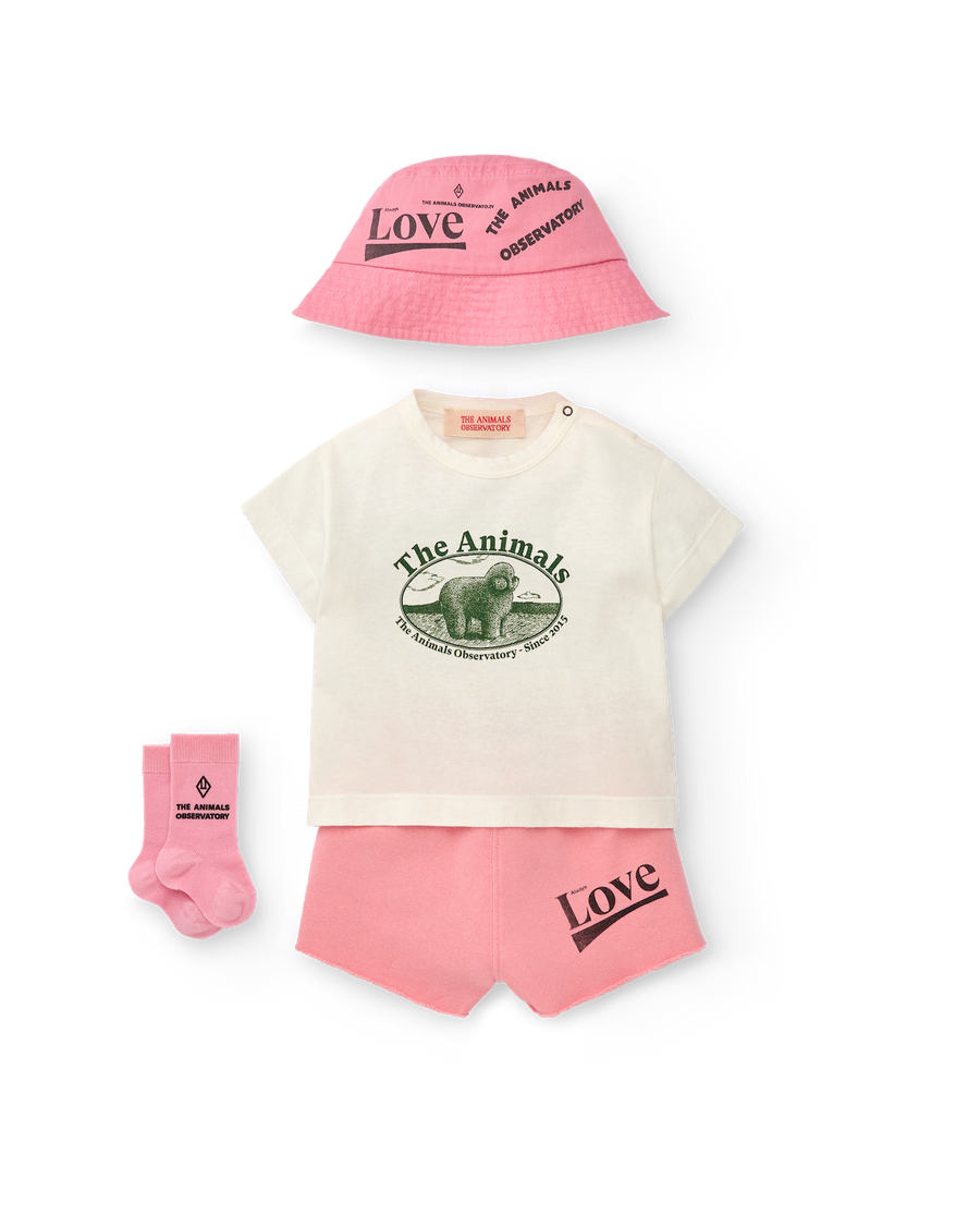 [The Animals Observatory]   STARFISH BABY BUCKET HAT PINK