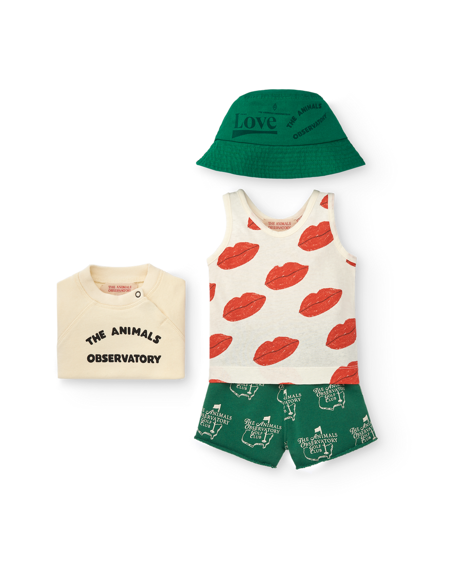 [The Animals Observatory]   TURTLEDOVE BABY SHORTS Green