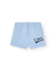 [The Animals Observatory]   TURTLEDOVE BABY SHORTS Soft Blue