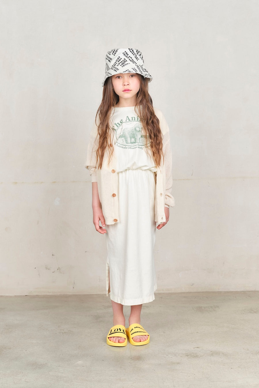 [The Animals Observatory]   STARFISH KID BUCKET HAT White