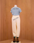 [The Animals Observatory]   ROOSTER KID T-SHIRT BLUE-GREY