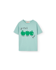 [The Animals Observatory]   ROOSTER KID T-SHIRT GREEN