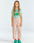 [The Animals Observatory]   ROOSTER KID T-SHIRT GREEN