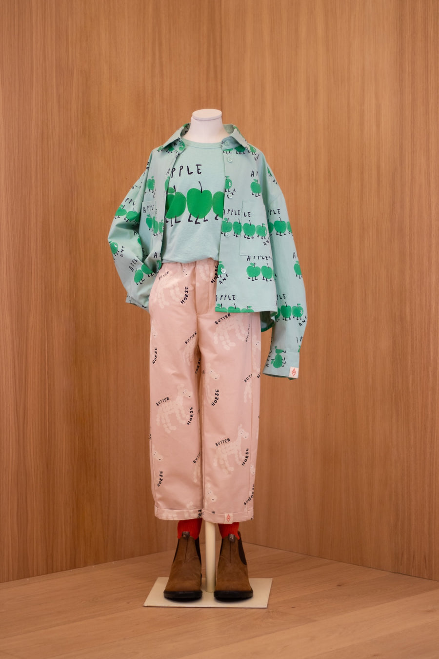 [The Animals Observatory]   CAMEL KID PANTS PINK