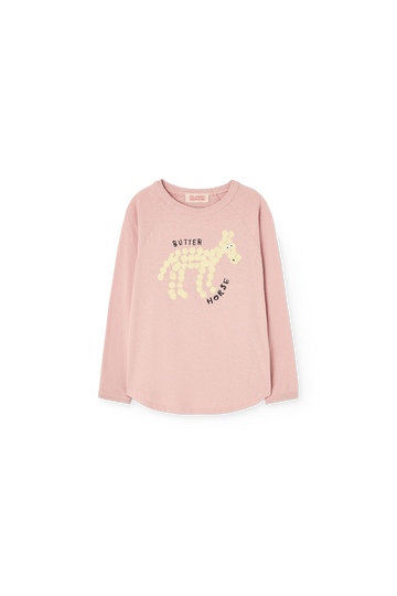 [The Animals Observatory]   ANTEATER KID LONG SLEEVE T-SHIRT PINK