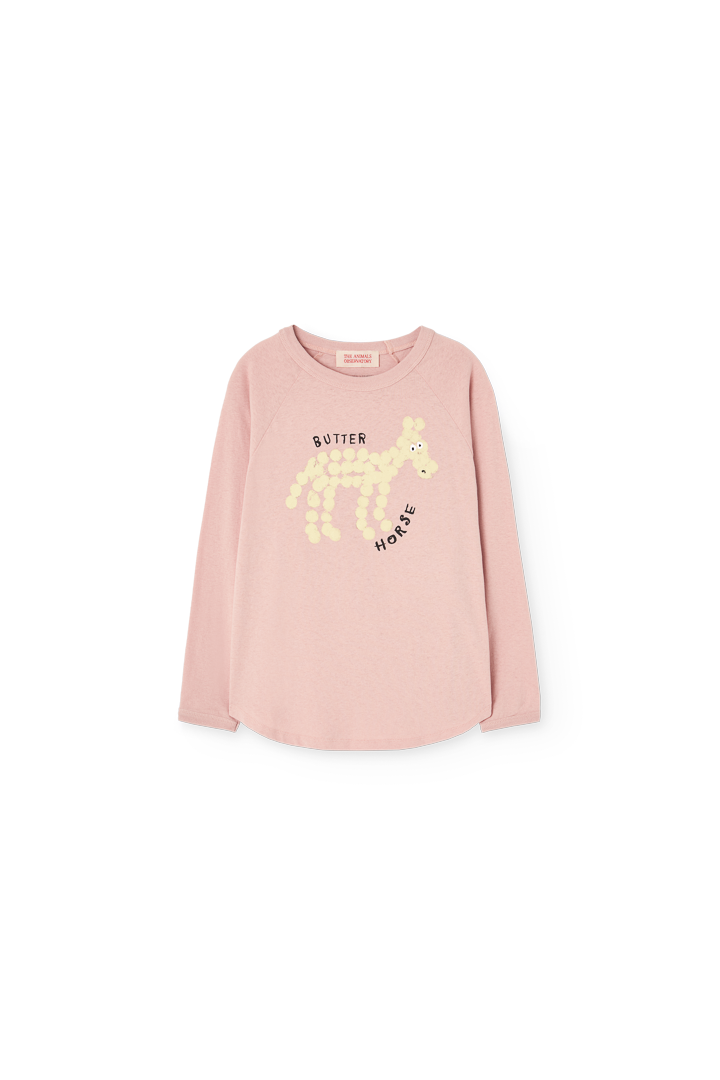 [The Animals Observatory]   ANTEATER KID LONG SLEEVE T-SHIRT PINK
