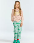 [The Animals Observatory]   ANTEATER KID LONG SLEEVE T-SHIRT PINK