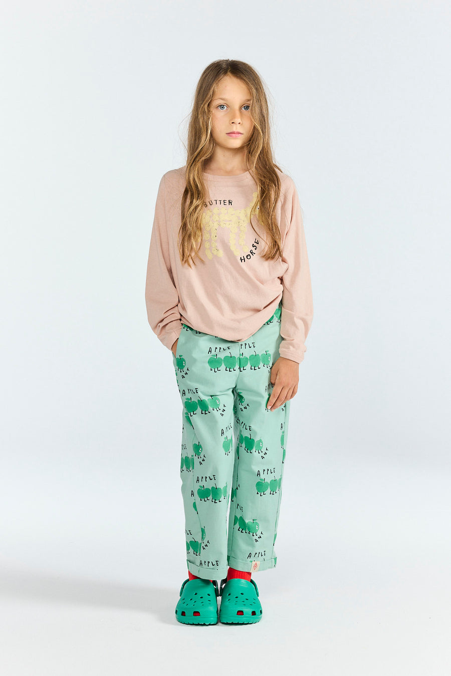 [The Animals Observatory]   ANTEATER KID LONG SLEEVE T-SHIRT PINK