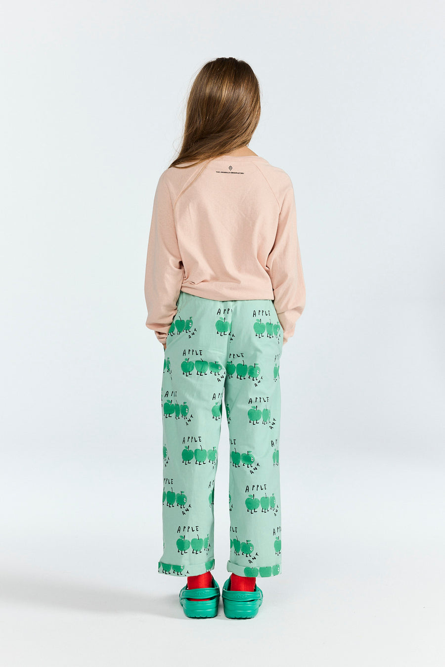 [The Animals Observatory]   ANTEATER KID LONG SLEEVE T-SHIRT PINK