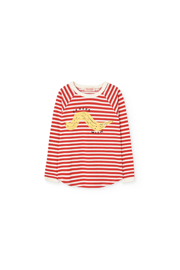 [The Animals Observatory]   ANTEATER KID LONG SLEEVE T-SHIRT RAW WHITE