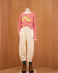 [The Animals Observatory]   ANTEATER KID LONG SLEEVE T-SHIRT RAW WHITE