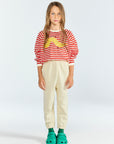 [The Animals Observatory]   ANTEATER KID LONG SLEEVE T-SHIRT RAW WHITE