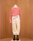 [The Animals Observatory]   ANTEATER KID LONG SLEEVE T-SHIRT RAW WHITE