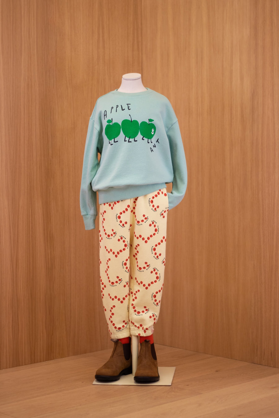 [The Animals Observatory]   BEAR KID SWEATSHIRT GREEN