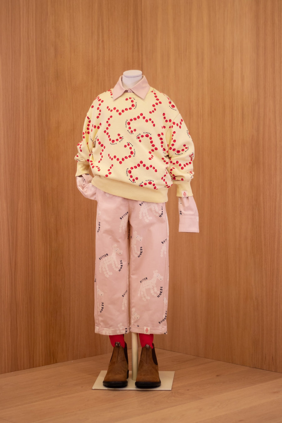 [The Animals Observatory]   CAMEL KID PANTS PINK