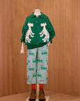 [The Animals Observatory]   CAMEL KID PANTS GREEN