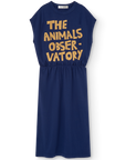 [The Animals Observatory] ORCA KID MIDI DRESS DEEP BLUE