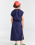[The Animals Observatory] ORCA KID MIDI DRESS DEEP BLUE