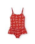 [The Animals Observatory]   CLOWNFISH KID SWIMSUIT RED
