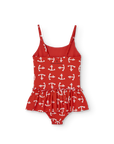 [The Animals Observatory]   CLOWNFISH KID SWIMSUIT RED