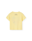 [The Animals Observatory]   PANGOLIN BABY T-SHIRT SOFT YELLOW
