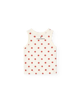 [The Animals Observatory]   MACAQUE BABY TANK TOP RAW WHITE