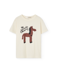 [The Animals Observatory]   ROOSTER KID T-SHIRT RAW WHITE