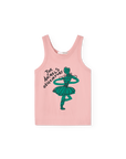 [The Animals Observatory]   FROG KID TANK TOP SOFT PINK
