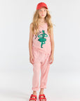 [The Animals Observatory]   FROG KID TANK TOP SOFT PINK