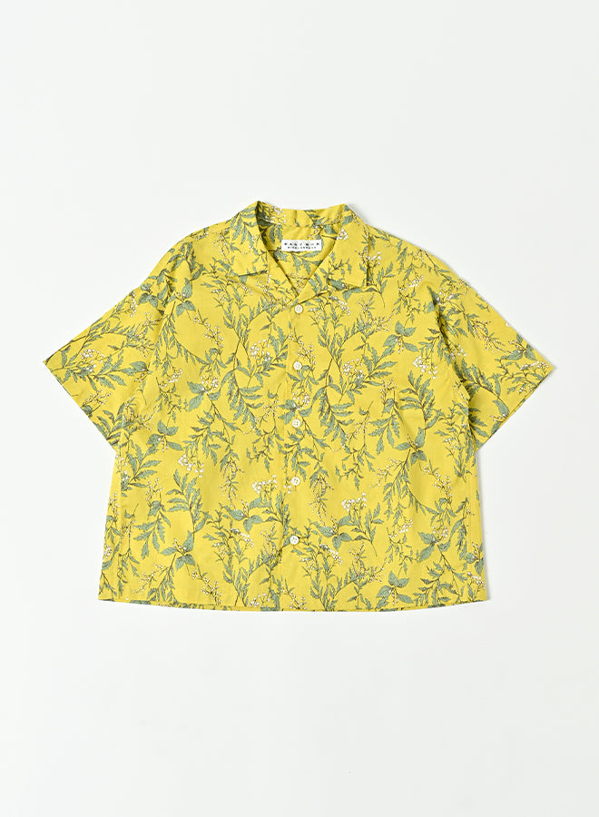 [East End Highlanders]   Open Collar Flower Print Shirt