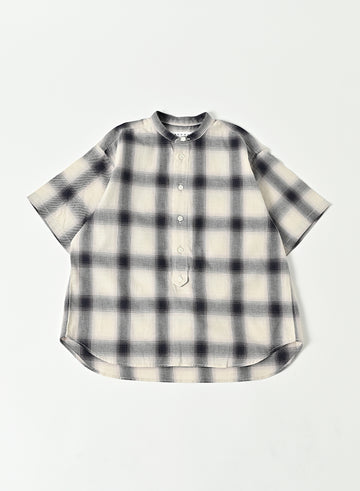 [East End Highlanders]   Banded Collar Pull Over SS Shirt