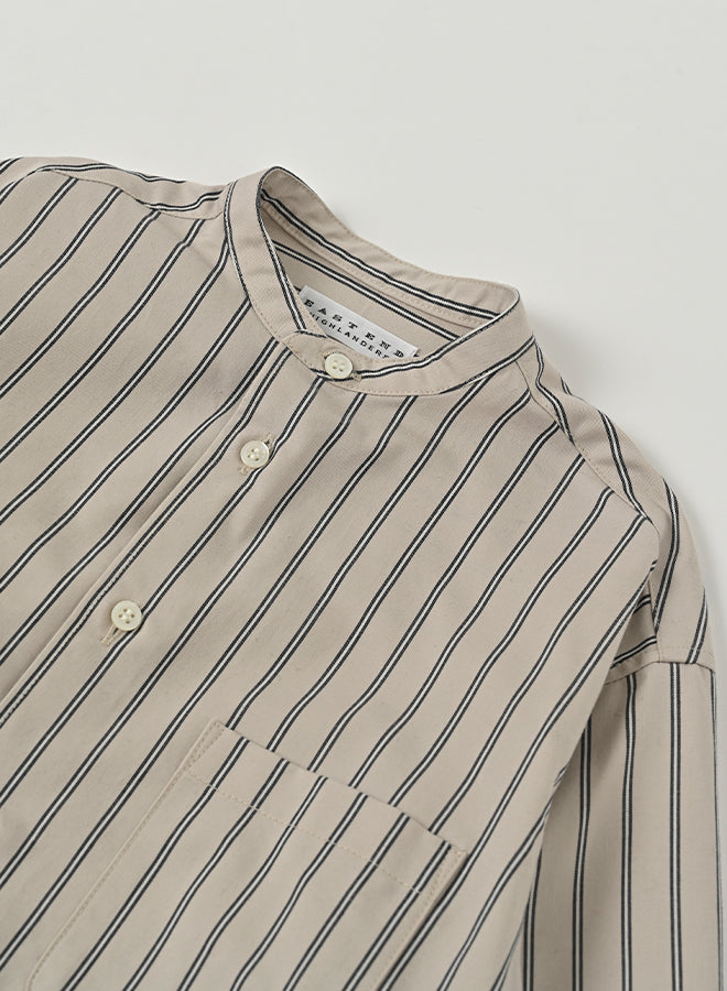 [East End Highlanders]   Banded Collar LS Shirt