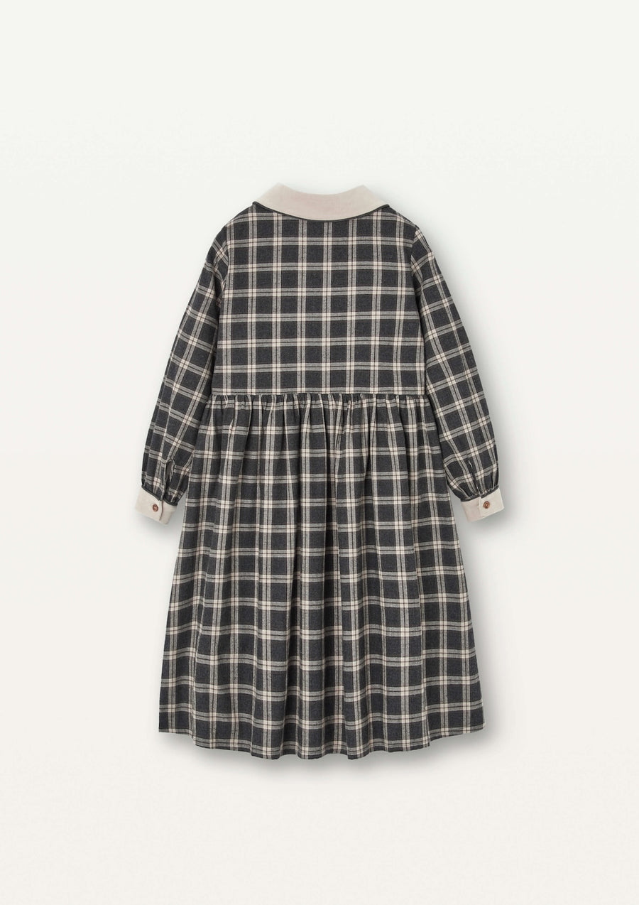 [Popelin]   dress with embroidered baby collar