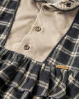 [Popelin]   romper suit with embroidered baby collar