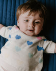 [The New Society]   Pinpilin Baby Jumper Multicolor Hearts