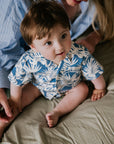 [The New Society]   Garden Baby Shirt Tropical Print