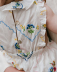 [The New Society]   Jacinthe Baby Romper Multicolor Embroidery