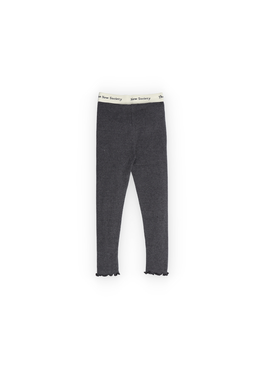 [The New Society]   TNS Rib Legging Galactic Grey Melange