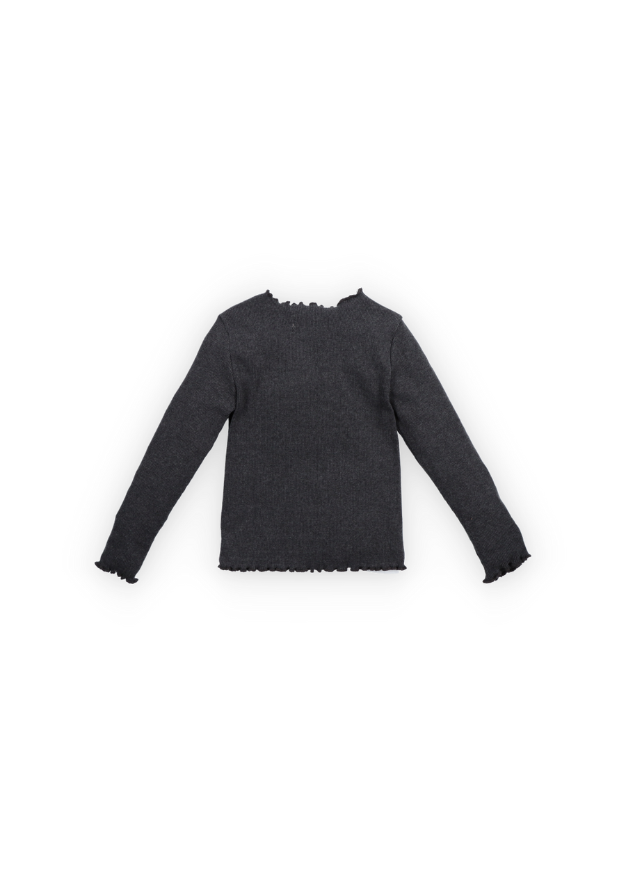 [The New Society]   TNS Rib Tee Galactic Grey Melange