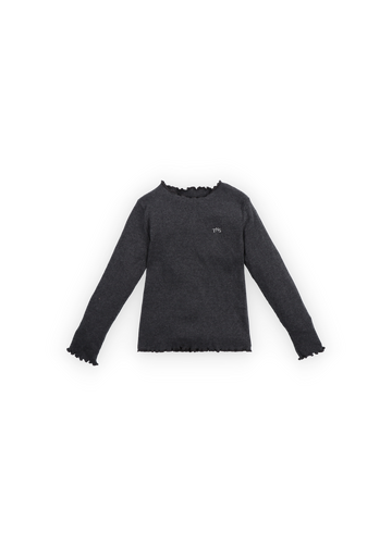 [The New Society]   TNS Rib Tee Galactic Grey Melange