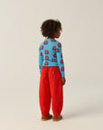 [The Campamento]  BIG FLOWERS BLUE TSHIRT