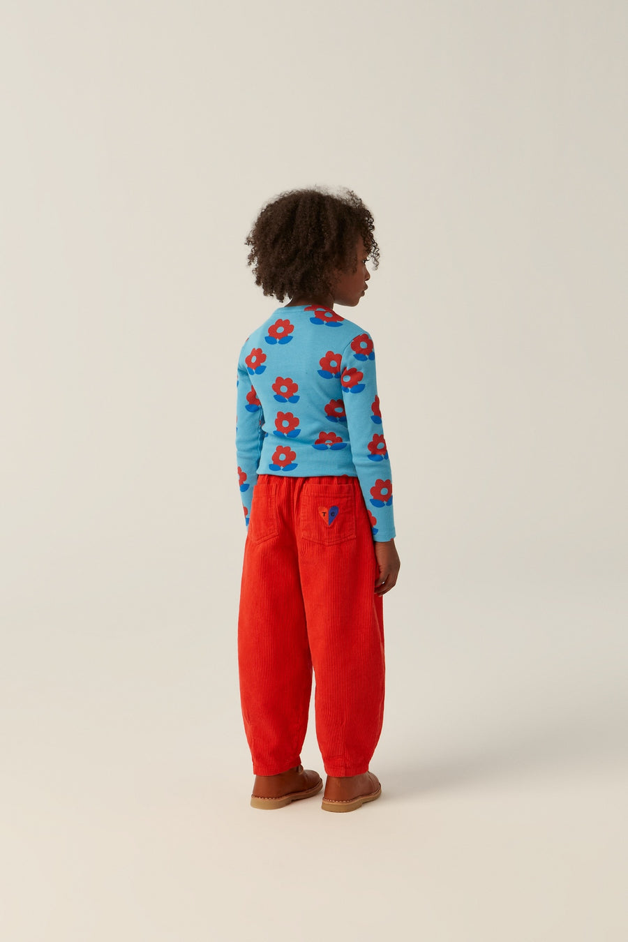 [The Campamento]  BIG FLOWERS BLUE TSHIRT