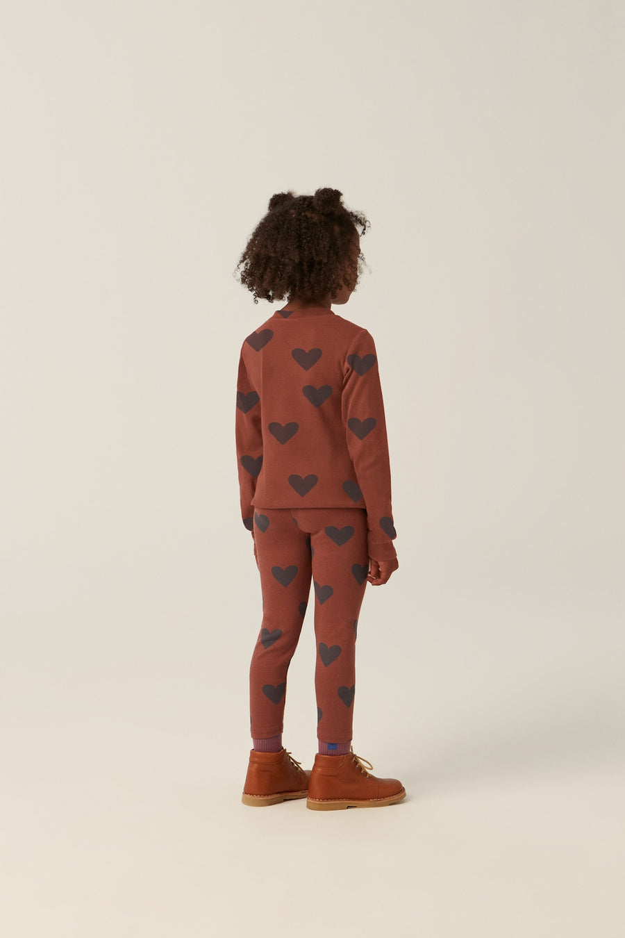 [The Campamento]   HEARTS BROWN LEGGINGS