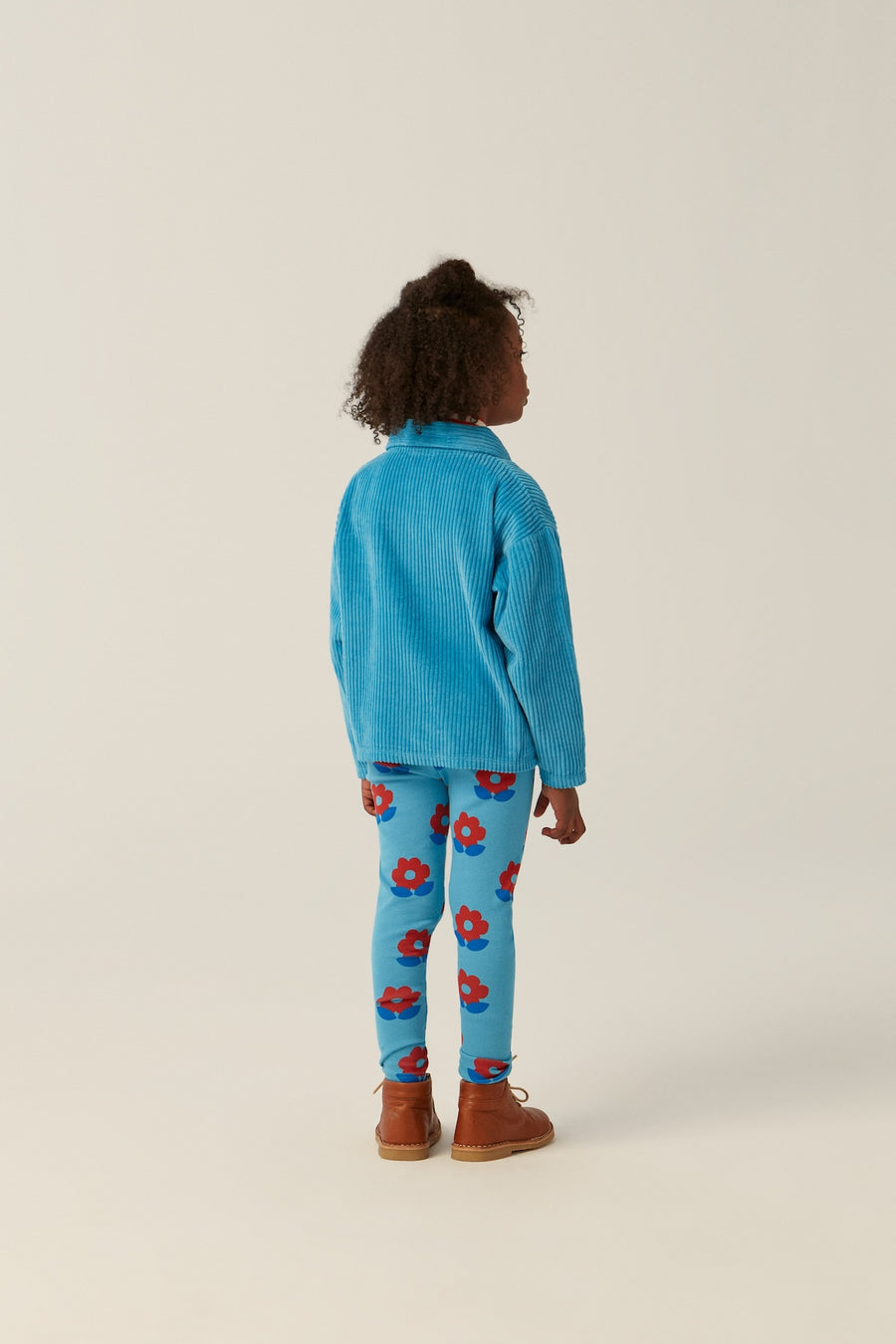 [The Campamento]   BIG FLOWERS BLUE LEGGINGS