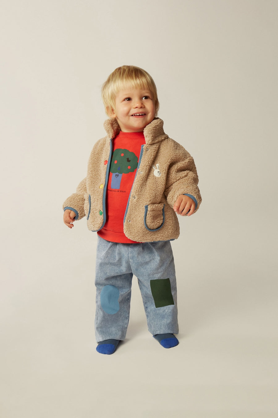 [The Campamento]   ECRU TEDDY BABY JACKET