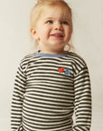 [The Campamento]   BICOLOR STRIPES BABY TSHIRT