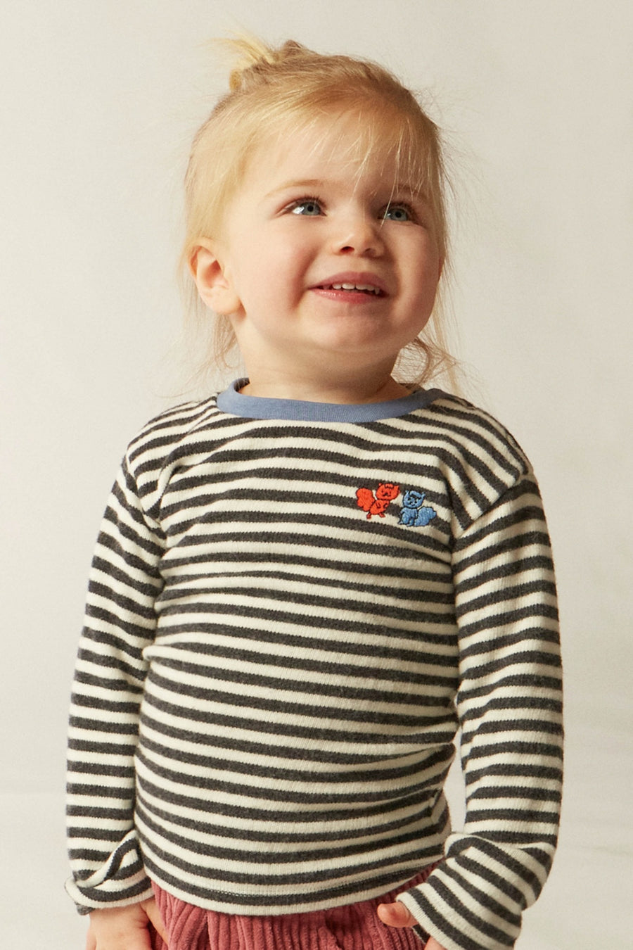 [The Campamento]   BICOLOR STRIPES BABY TSHIRT