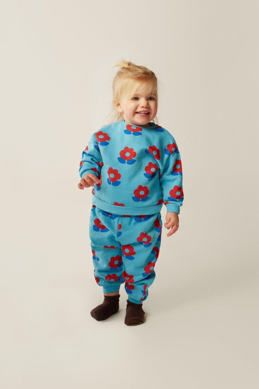 [The Campamento]   BIG FLOWERS BABY SWEATSHIRT