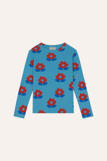[The Campamento]  BIG FLOWERS BLUE TSHIRT